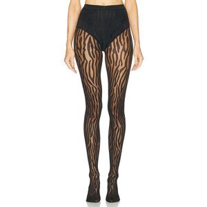 Wolford Wilderness in Black Medium New Womens Nylons Pantyhose
